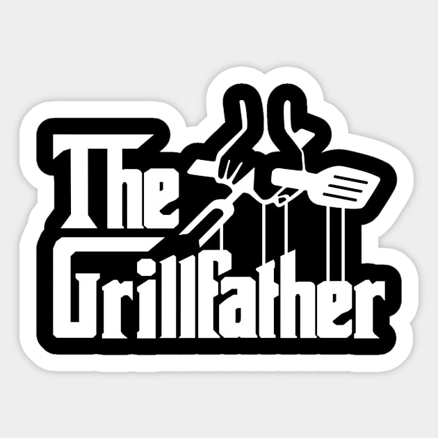 The Grilling Father The Grill Master Sticker by Crazyshirtgifts